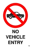 No Vehicle Entry